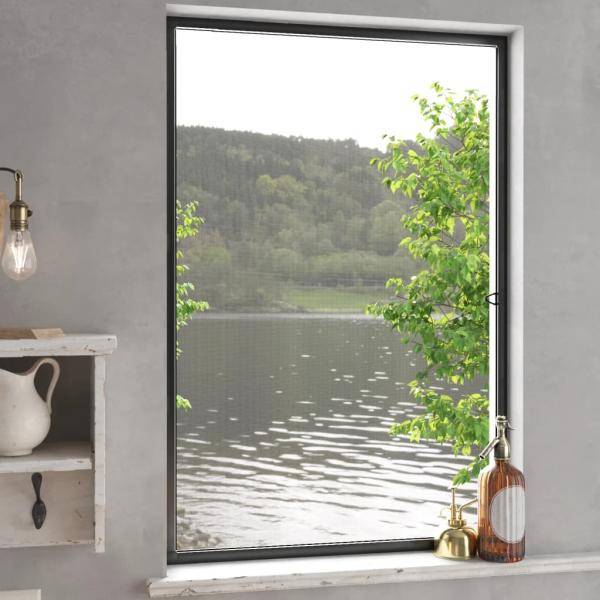 ARDEBO.de - Insektenschutz für Fenster Anthrazit 90x120 cm