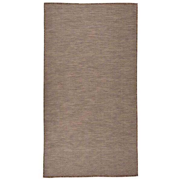 ARDEBO.de - Outdoor-Teppich Flachgewebe 80x150 cm Braun