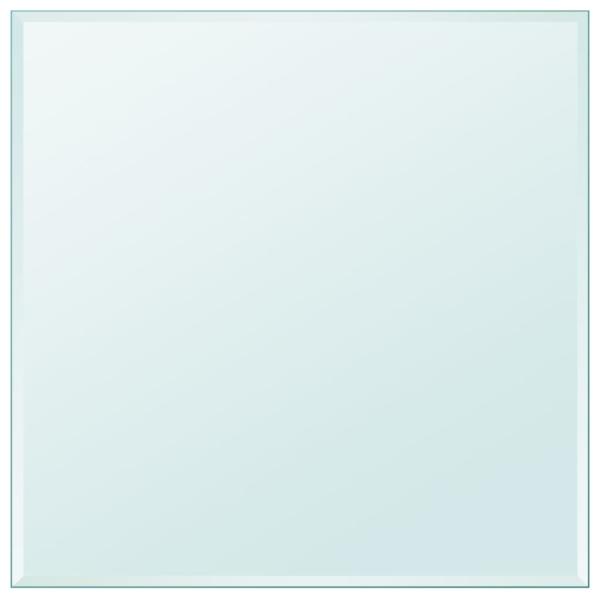 ARDEBO.de - Tischplatte aus gehärtetem Glas quadratisch 800x800 mm