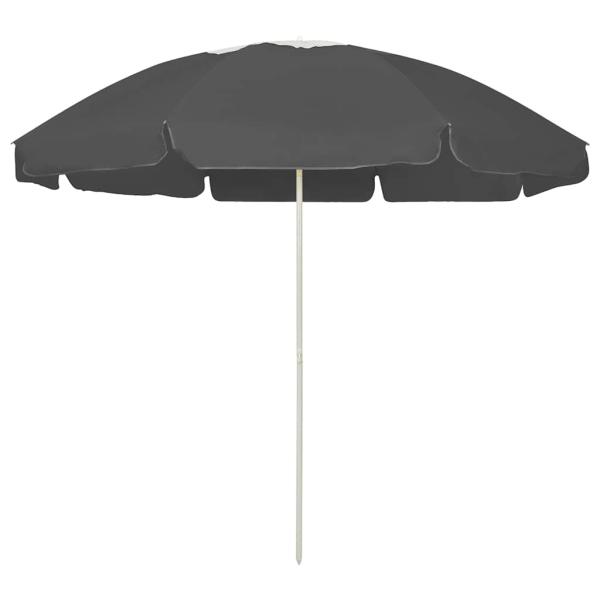 ARDEBO.de - Strandschirm Anthrazit 240 cm