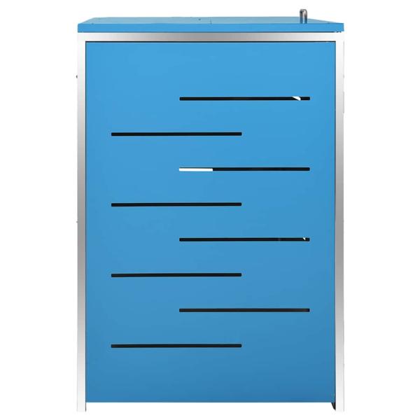 Mülltonnenbox für 3 Tonnen 207x77,5x115 cm Edelstahl