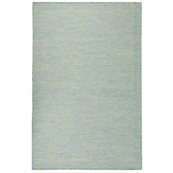 ARDEBO.de - Outdoor-Teppich Flachgewebe 100x200 cm Türkis