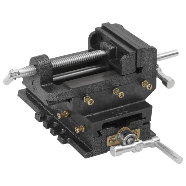 ARDEBO.de - Maschinenschraubstock Kreuztisch Handbetrieb 78 mm