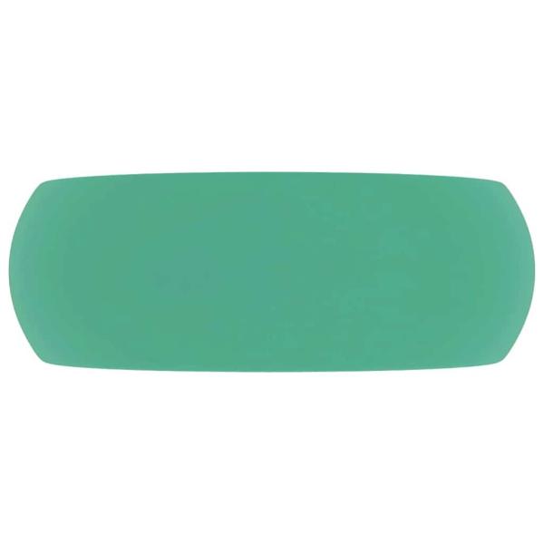 Luxuriöses Waschbecken Rund Matt Hellgrün 40x15 cm Keramik