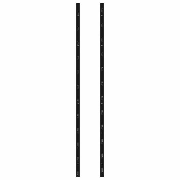 Wand-Weinregale für 12 Flaschen 2 Stk. Schwarz Eisen