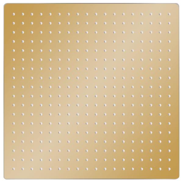 Regenbrause Edelstahl 50x50 cm Quadrat Golden