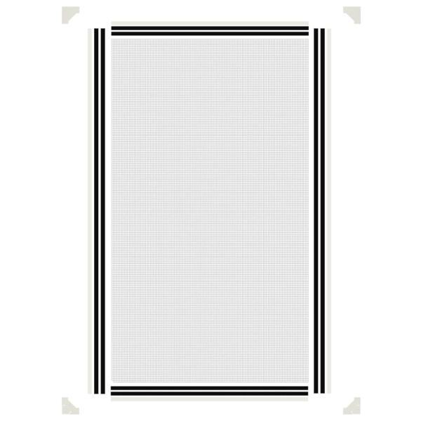 Magnet-Insektenschutz für Fenster Weiß 80x140 cm