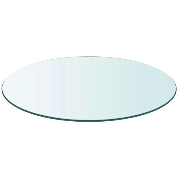 Tischplatte aus gehärtetem Glas rund 500 mm
