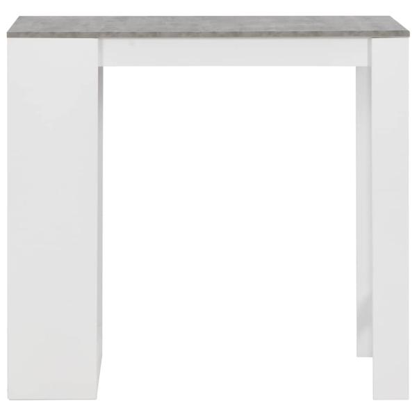 Bartisch mit Regal Weiß 110x50x103 cm