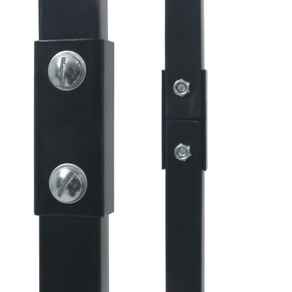 Brennholzregal Schwarz 80×25×150 cm Stahl