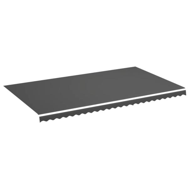 Ersatzstoff für Markise Anthrazit 600x350 cm Polyester