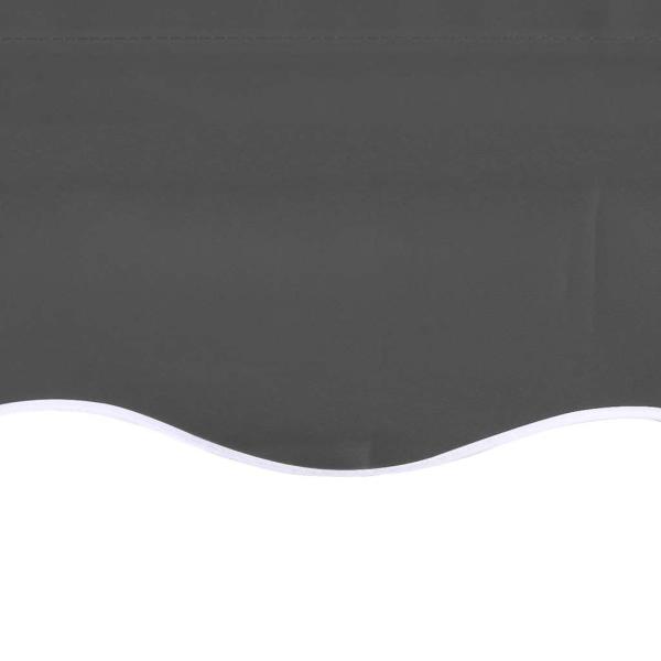 Ersatzstoff für Markise Anthrazit 600x350 cm Polyester