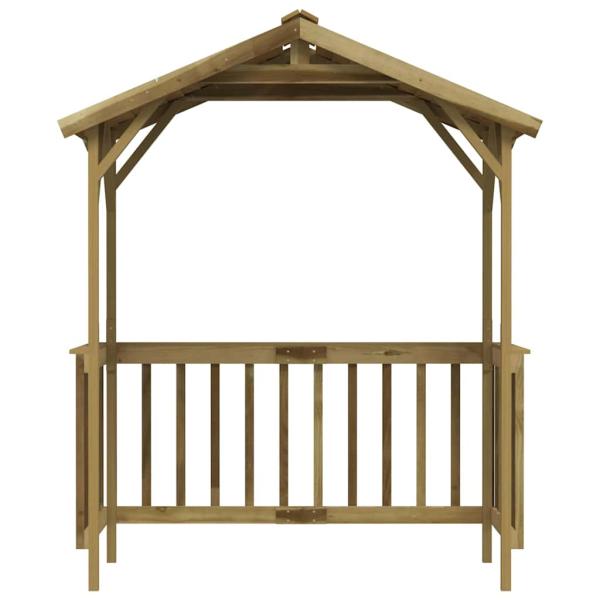 Grillpavillon Kiefernholz Imprägniert 163,5x93x210 cm