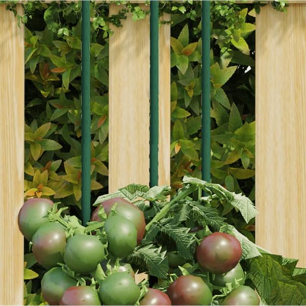 ARDEBO.de - Pflanzenstützen 30 Stk. Grün 60 cm Stahl
