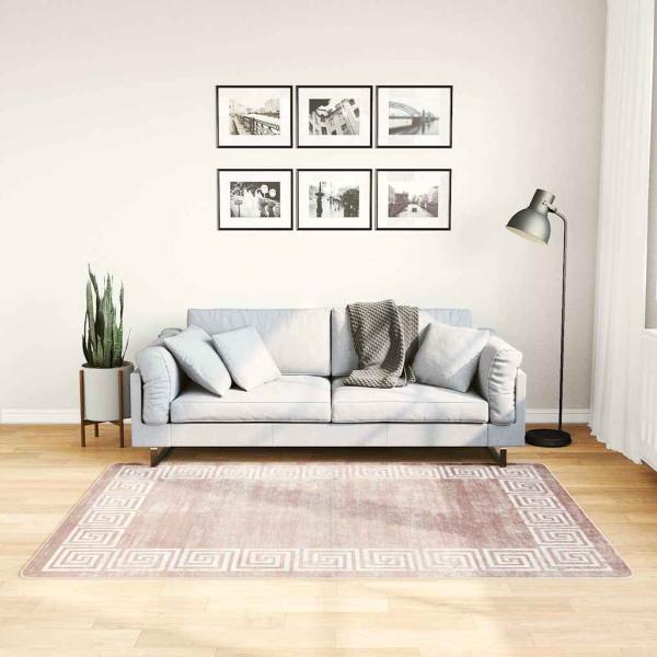 ARDEBO.de - Teppich Waschbar Beige 120x180 cm