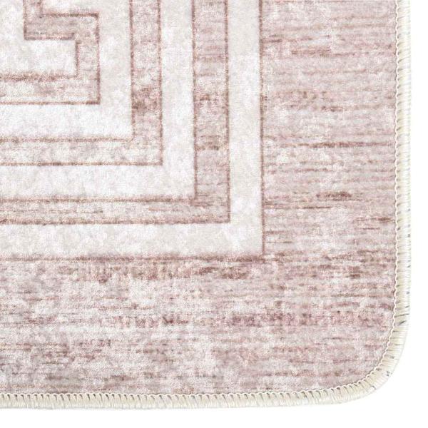 Teppich Waschbar Beige 120x180 cm