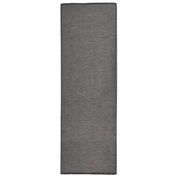 ARDEBO.de - Outdoor-Teppich Flachgewebe 80x250 cm Grau