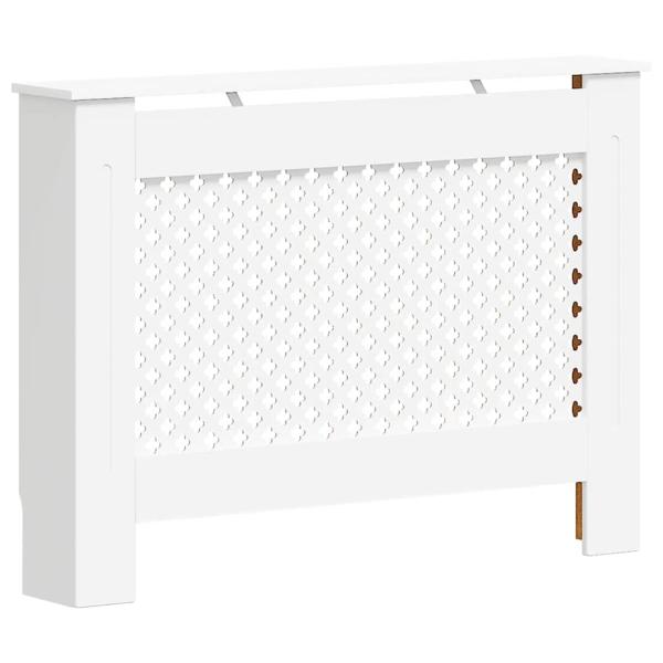 Heizkörperabdeckung Weiß 112×19×81,5 cm MDF