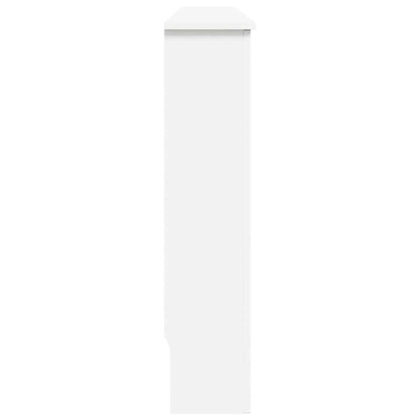 Heizkörperabdeckung Weiß 112×19×81,5 cm MDF