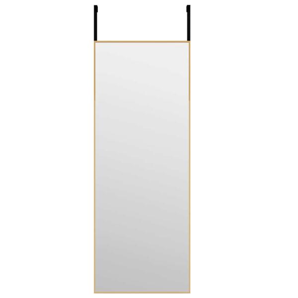 Türspiegel Golden 30x80 cm Glas und Aluminium
