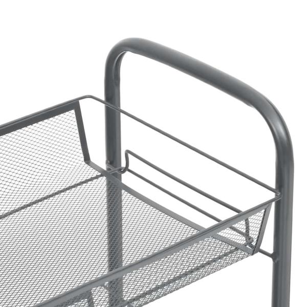 K?chenwagen 5 Etagen Grau 46x26x105 cm Eisen
