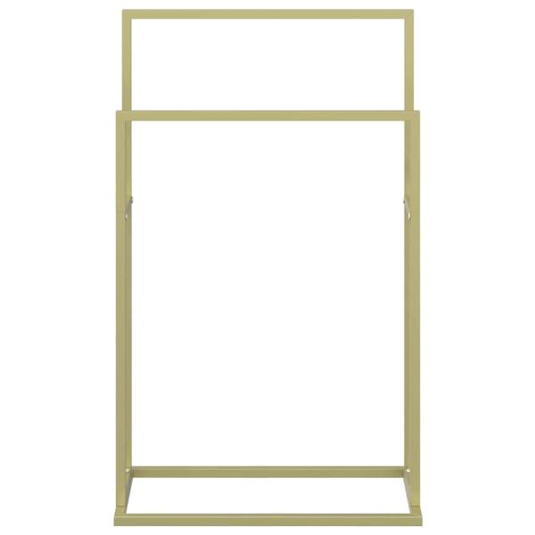 Handtuchständer Gold 48x24x78,5 cm Eisen