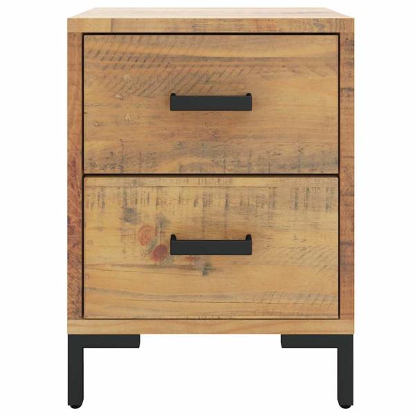 Nachttisch Braun 36x30x45 cm Massivholz Kiefer