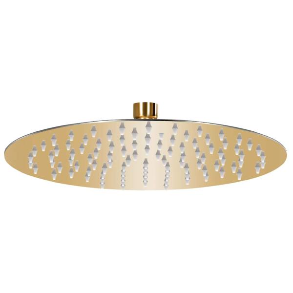 ARDEBO.de - Regenbrause Edelstahl 25 cm Rund Golden