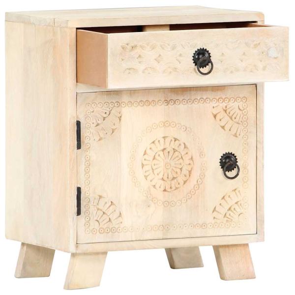 Nachttisch 40 x 30 x 50 cm Massivholz Mango