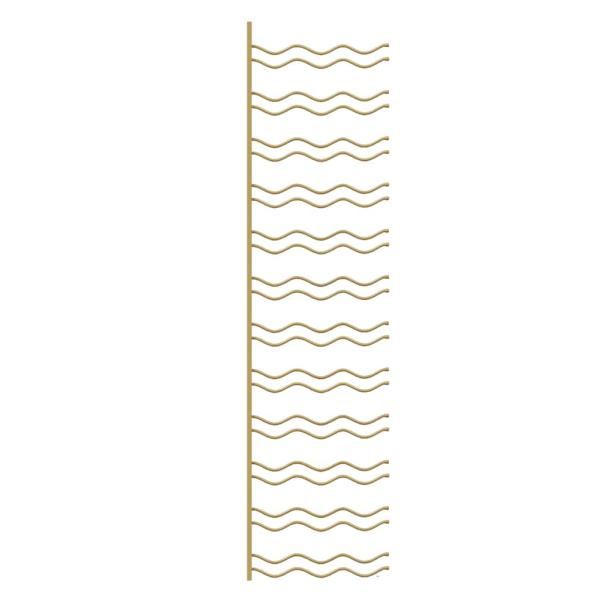 Wand-Weinregal für 36 Flaschen Golden Eisen
