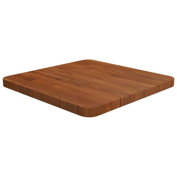 ARDEBO.de - Tischplatte Quadratisch Dunkelbraun 40x40x2,5cm Eiche Behandelt