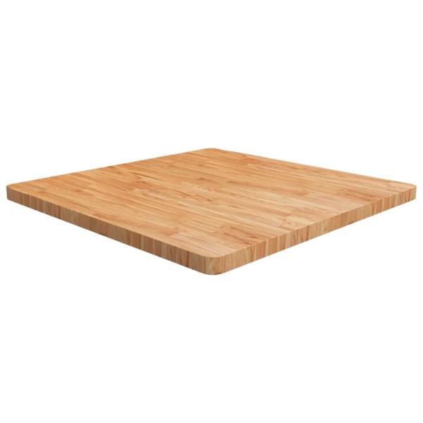 ARDEBO.de - Tischplatte Quadratisch Hellbraun 90x90x4cm Behandelte Eiche