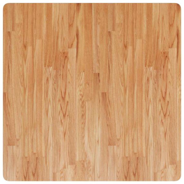 Tischplatte Quadratisch Hellbraun 90x90x4cm Behandelte Eiche