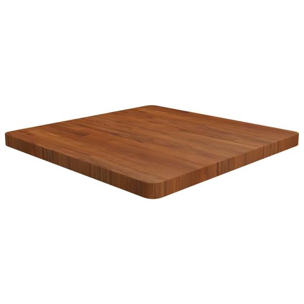 ARDEBO.de - Tischplatte Quadratisch Dunkelbraun 70x70x4cm Behandelte Eiche