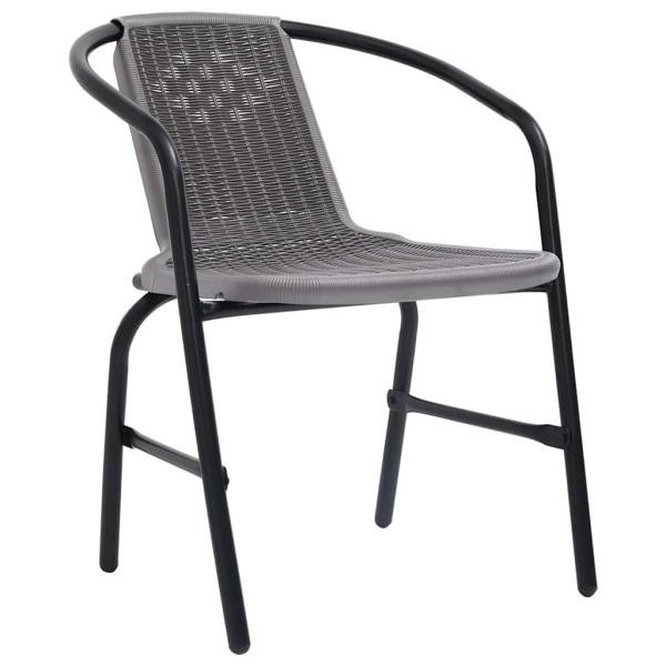 ARDEBO.de - Gartenst?hle 8 Stk. Rattan-Optik Kunststoff und Stahl 110 kg