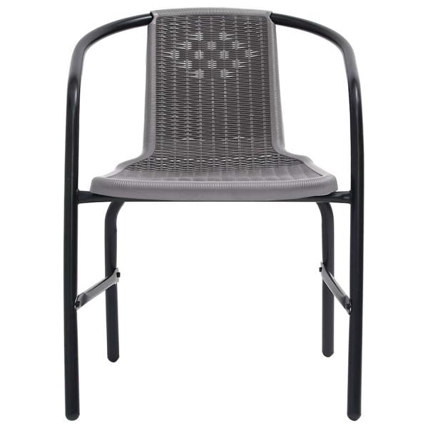 Gartenst?hle 8 Stk. Rattan-Optik Kunststoff und Stahl 110 kg