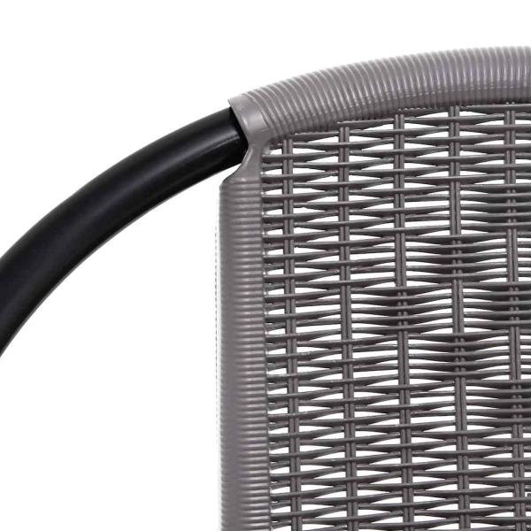 Gartenst?hle 8 Stk. Rattan-Optik Kunststoff und Stahl 110 kg