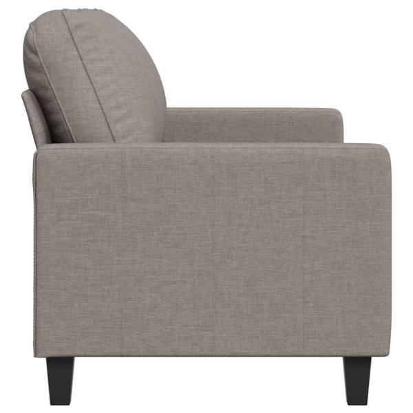 2-Sitzer-Sofa Taupe 140 cm Stoff