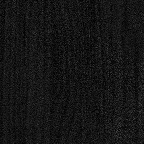 Massivholzbett Schwarz Kiefer 140x190 cm