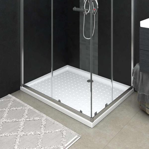 ARDEBO.de - Duschwanne Anti-Rutsch Weiß 80x100x4 cm ABS