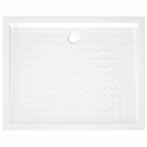 Duschwanne Anti-Rutsch Weiß 80x100x4 cm ABS