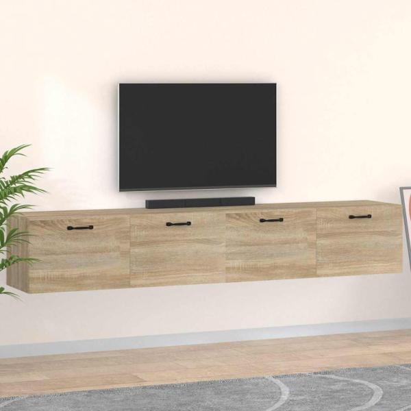 ARDEBO.de - Wandschr?nke 2 Stk. Sonoma-Eiche 100x36,5x35 cm Holzwerkstoff