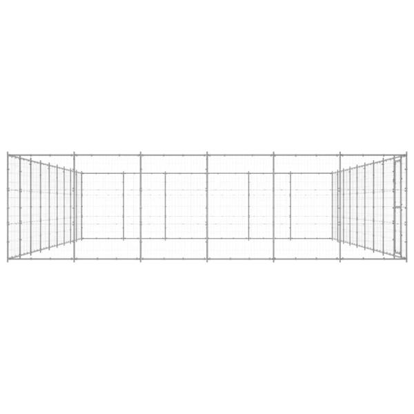 Outdoor-Hundezwinger Verzinkter Stahl 65,34 m²