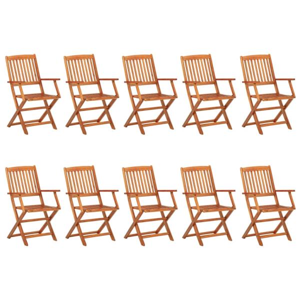 11-tlg. Garten-Essgruppe 220x90x75 cm Massivholz Akazie