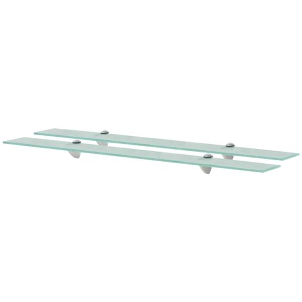 ARDEBO.de - Schweberegale 2 Stk. Glas 90x10 cm 8 mm
