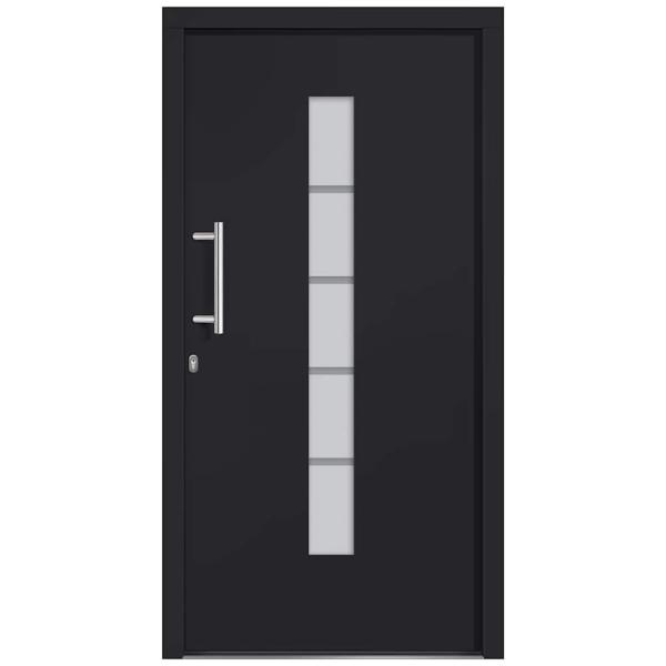 Haustür Aluminium und PVC Anthrazit 100x200 cm