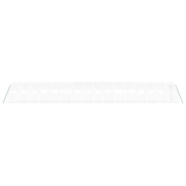Gewächshaus mit Stahlrahmen Weiß 64 m² 16x4x2 m