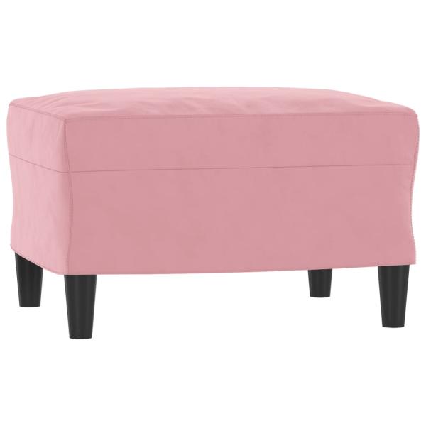 3-tlg. Sofagarnitur Rosa Samt