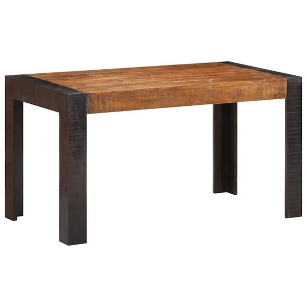 ARDEBO.de - Esstisch 140x70x76 cm Raues Mango-Massivholz