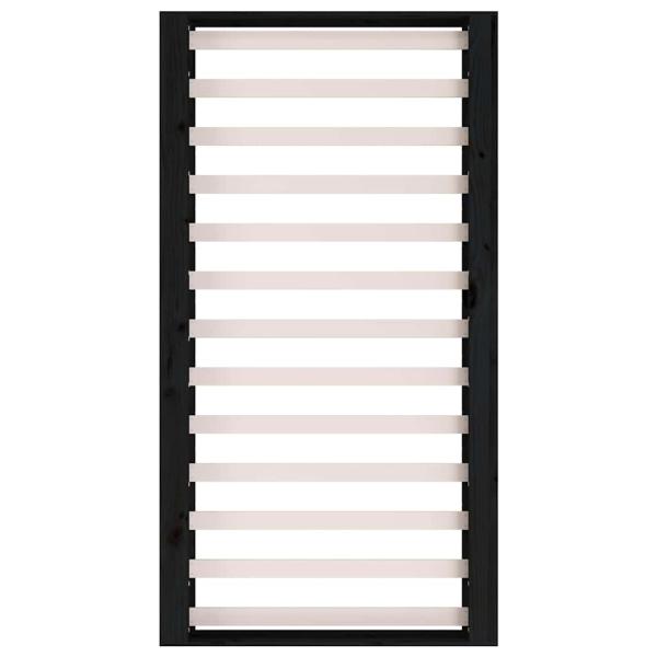 Massivholzbett Schwarz 75x190 cm